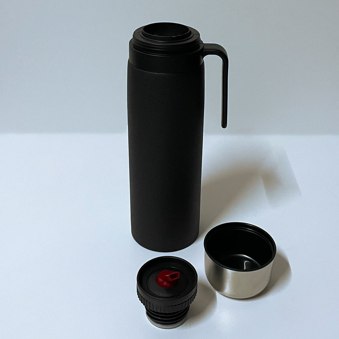 Termo 1.0L Media Manija Negro Personalizado