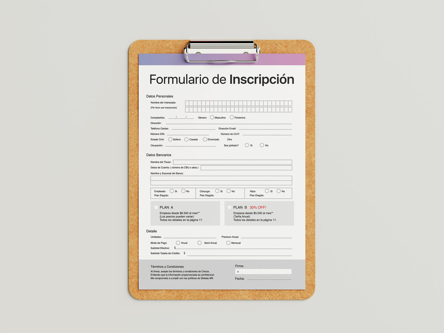 Diseño de Formulario
