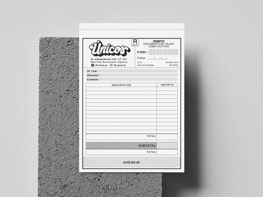 Diseño de Remito / Recibo